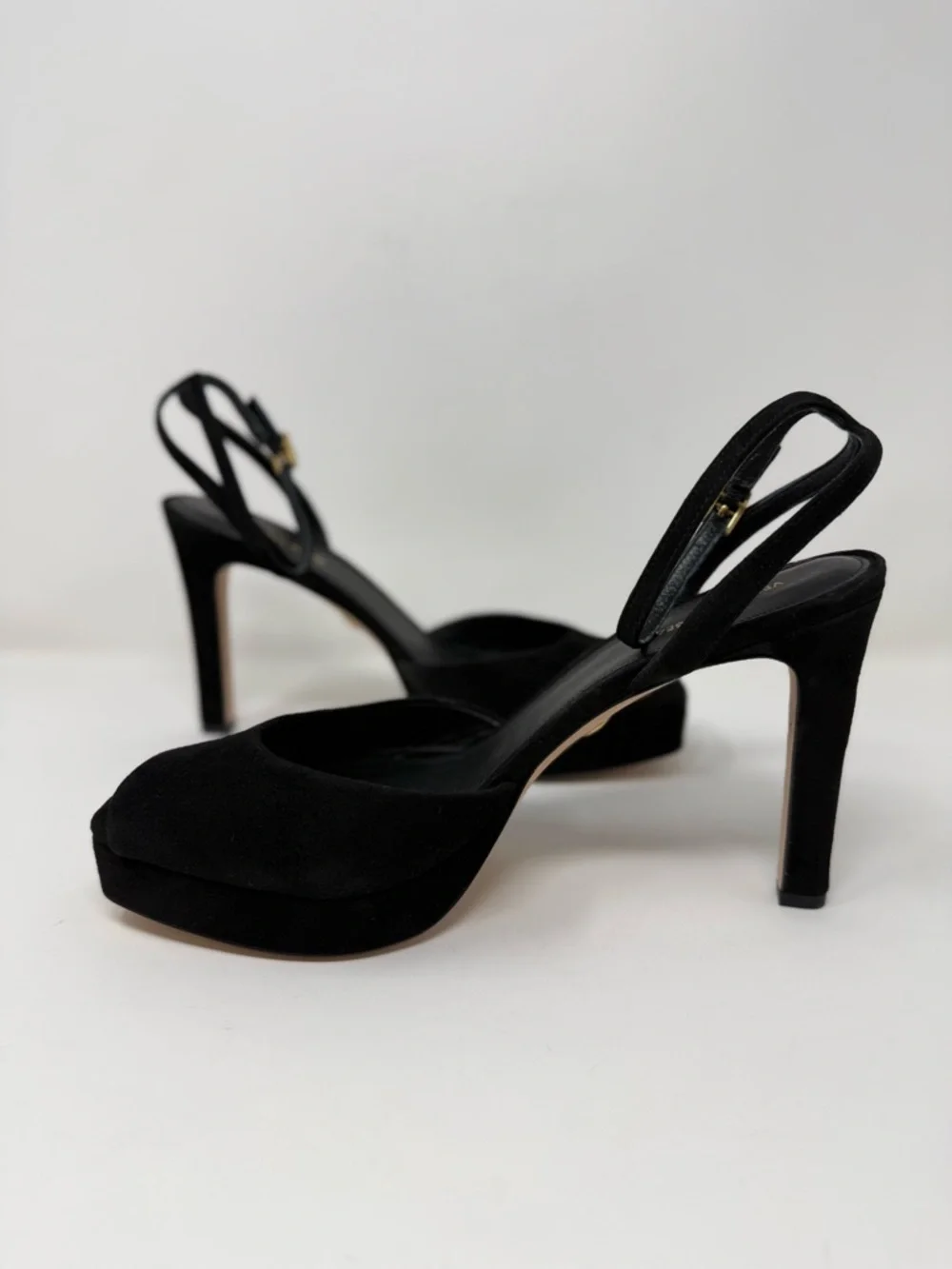 New Veronica Beard Brianne Sandals Black Suede Sz 9.5